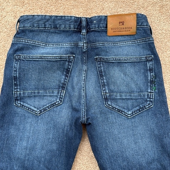 Scotch & Soda Amsterdam Blauw Skim Skinny Leg Mid Rise Jeans Size 29 - Picture 4 of 11